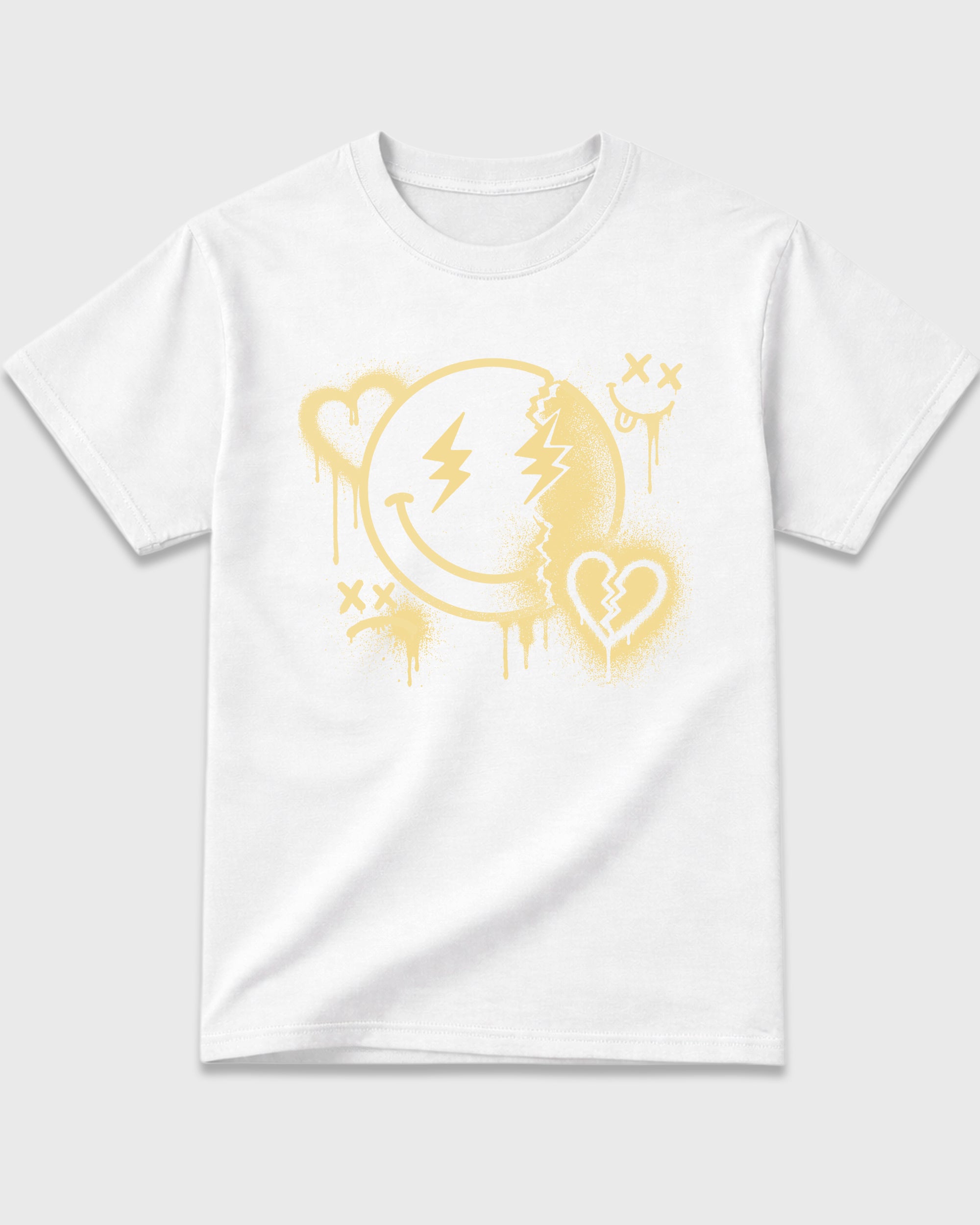 Sweet Damage Graphic T-Shirt featuring original streetwear artwork designed to match the Air Jordan 4 X J Balvin 'Amazonas'. White 2 Graphic T-Shirt.