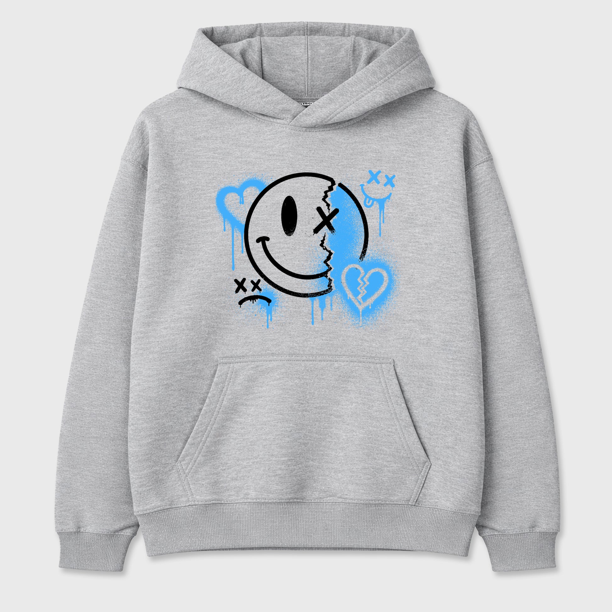Sneakerfit Streetwear outfit, Sneaker Tees To Match Air Jordan 5 Black University Blue – Sweet Damage Graphic Tee Heather Grey 2