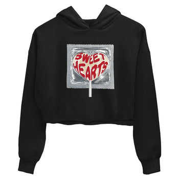 Best Sneakerfits graphic tee – Perfect Valentine's Day outfits to match Air Jordan 4 Valentines Day – Sweethearts lollipop Crop T-Shirt Black 2