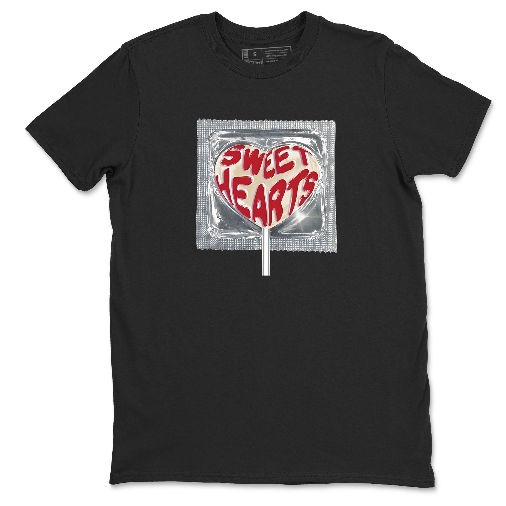 Best Sneakerfits graphic tee – Perfect Valentine's Day outfits to match Air Jordan 4 Valentines Day – Sweethearts lollipop Tee Black 2