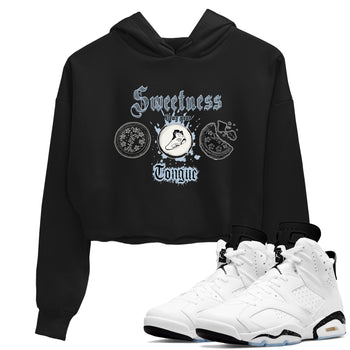 Air Jordan 6 Reverse Oreo shirts to match jordans Sweetness Blows Your Tongue sneaker match tees Air Jordan 6 White Black SNRT Sneaker Release Tees Black 1 crop length shirt