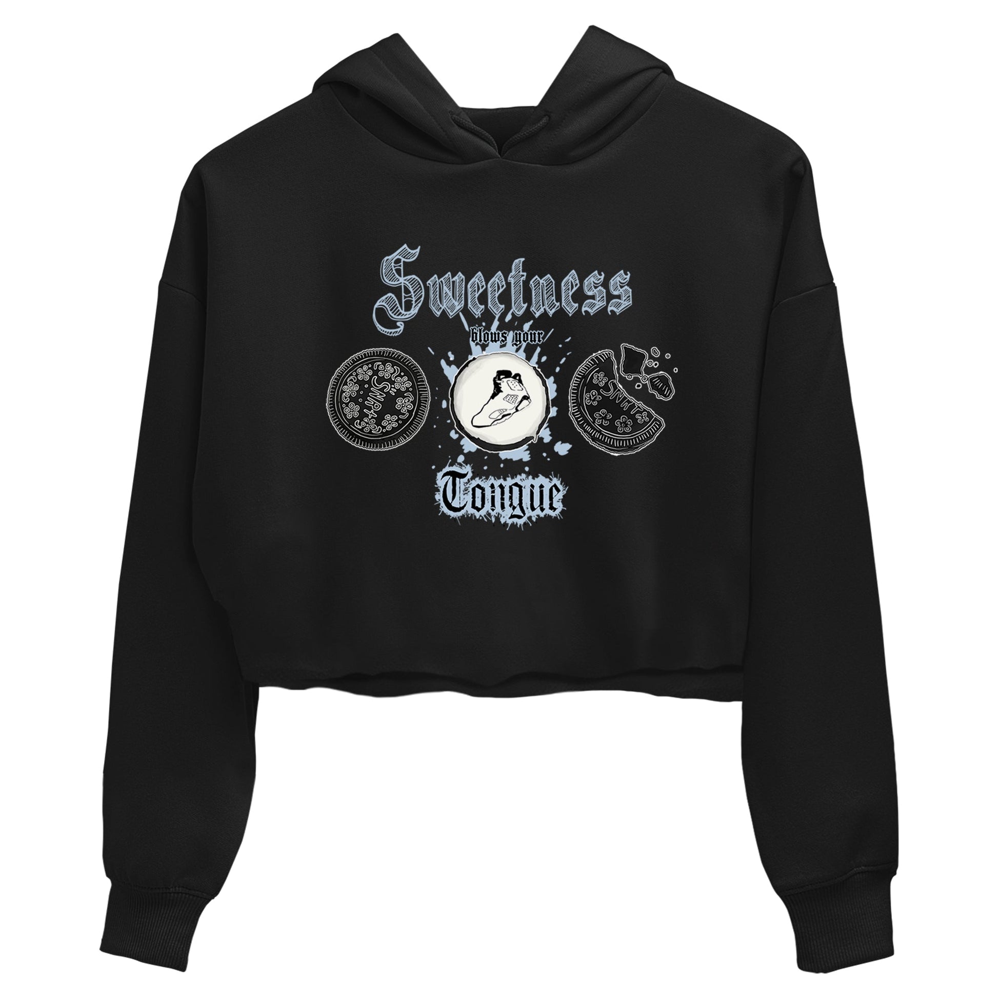Air Jordan 6 Reverse Oreo shirts to match jordans Sweetness Blows Your Tongue sneaker match tees Air Jordan 6 White Black SNRT Sneaker Release Tees Black 2 crop length shirt