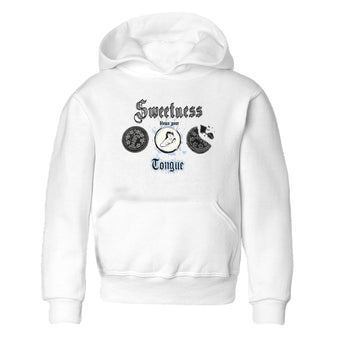 Air Jordan 6 Reverse Oreo shirts to match jordans Sweetness Blows Your Tongue sneaker match tees Air Jordan 6 White Black SNRT sneaker release tees baby toddler White 2 cotton Shirt