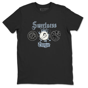 Air Jordan 6 Reverse Oreo shirts to match jordans Sweetness Blows Your Tongue sneaker match tees Air Jordan 6 White Black SNRT Sneaker Release Tees unisex cotton Black 2 crew neck shirt
