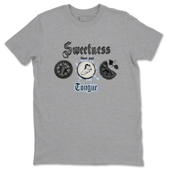 Air Jordan 6 Reverse Oreo shirts to match jordans Sweetness Blows Your Tongue sneaker match tees Air Jordan 6 White Black SNRT Sneaker Release Tees unisex cotton Heather Grey 2 crew neck shirt