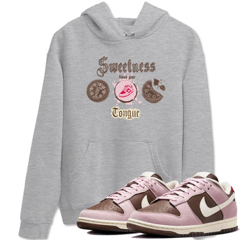 Dunk Cacao Wow And Pink Foam shirts to match jordans Sweetness Blows Your Tongue sneaker match tees Dunk Cacao Wow And Pink Foam SNRT Sneaker Tees streetwear brand Heather Grey 1 unisex cotton tee
