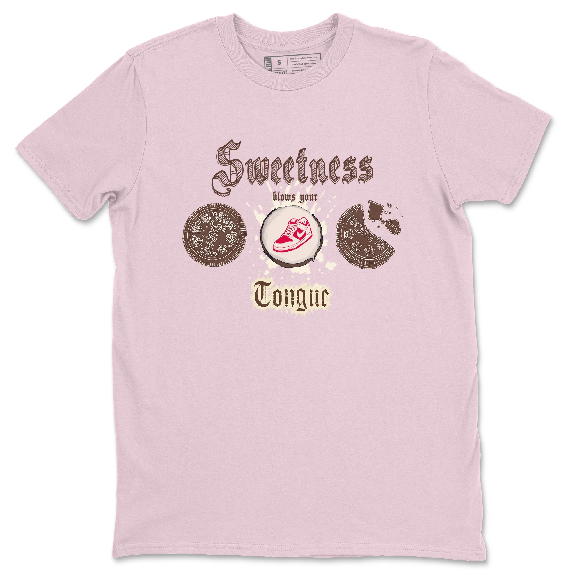 Dunk Cacao Wow And Pink Foam shirts to match jordans Sweetness Blows Your Tongue sneaker match tees Dunk Cacao Wow And Pink Foam SNRT Sneaker Tees streetwear brand Pink 2 unisex cotton tee