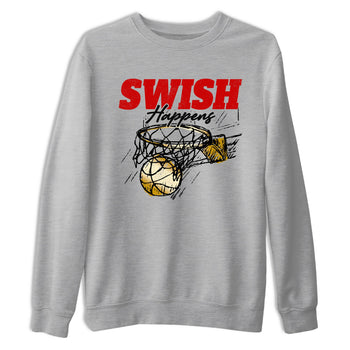 Sneaker match tees – Sneaker Tees To Match Nike KB 9 China Shoes KB 9 University Red and Metallic Gold – Swish Happens Tee Heather Grey 2