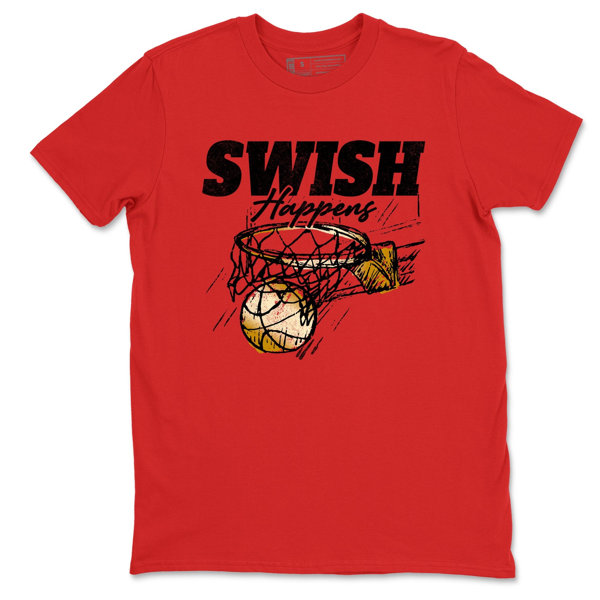 Sneaker match tees – Sneaker Tees To Match Nike KB 9 China Shoes KB 9 University Red and Metallic Gold – Swish Happens Tee Red 2