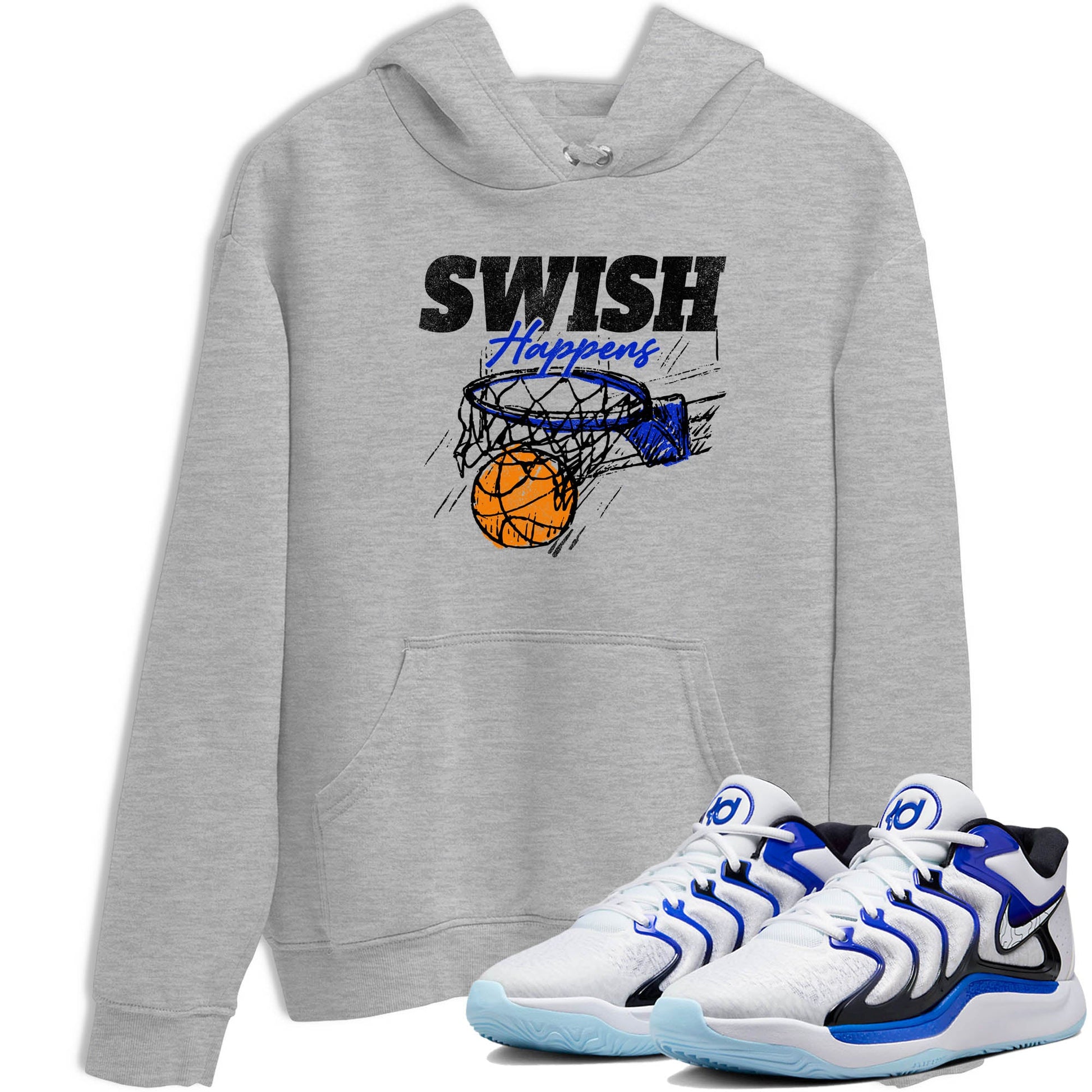 Sneaker Threads – Sneaker Tees To Match Nike KD 17 Penny – Swish Happens Graphic Tee Heather Grey 1. Perfect for Jordan releases 2025 colorways. Perfect for Kevin Durant basketball sneaker releases and retro Penny-inspired 2025 colorways.