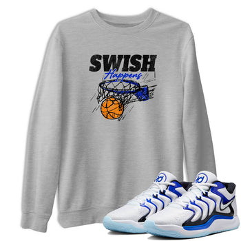 Sneaker Threads – Sneaker Tees To Match Nike KD 17 Penny – Swish Happens Graphic Tee Heather Grey 1. Perfect for Jordan releases 2025 colorways. Perfect for Kevin Durant basketball sneaker releases and retro Penny-inspired 2025 colorways.