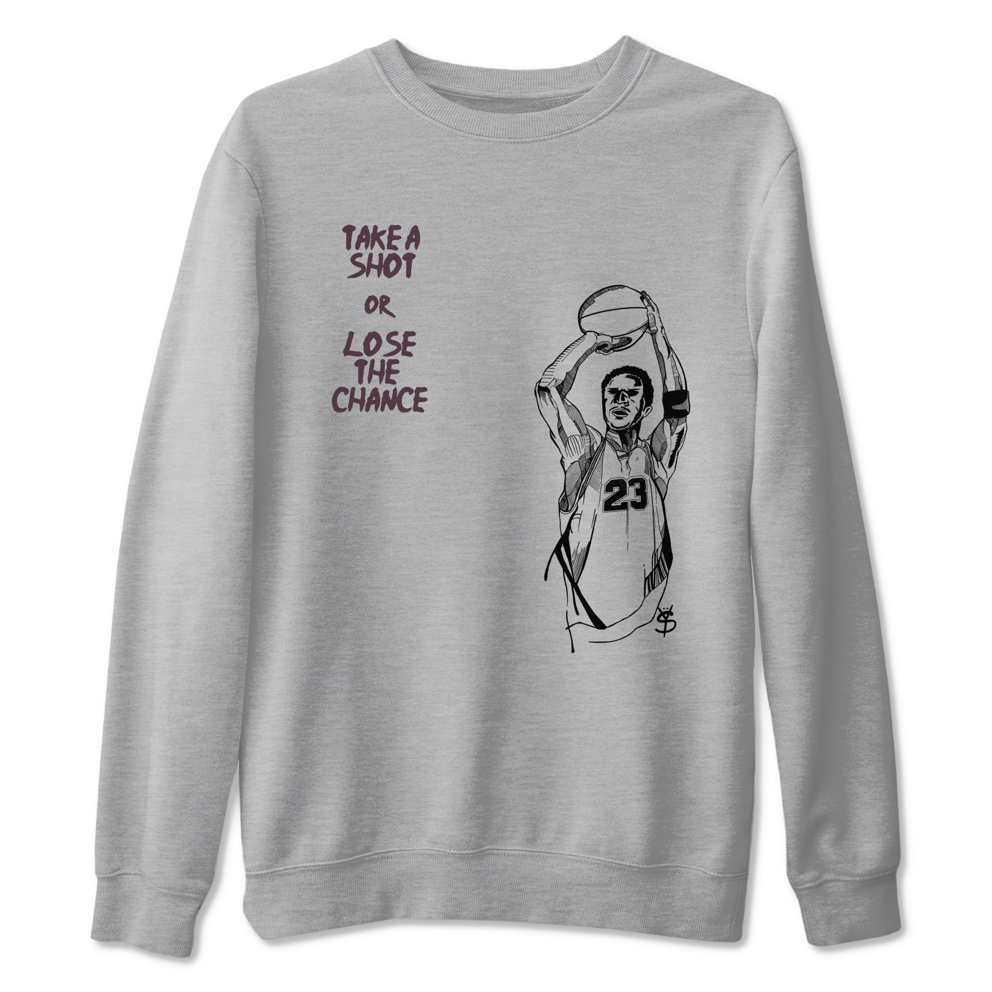 3s A Ma Maniere x Black shirts to match jordans Take A Shot sneaker match tees A Ma Maniére Air Jordan 3 Black And Flat Pewter SNRT Sneaker Release Tees unisex cotton Heather Grey 2 crew neck shirts