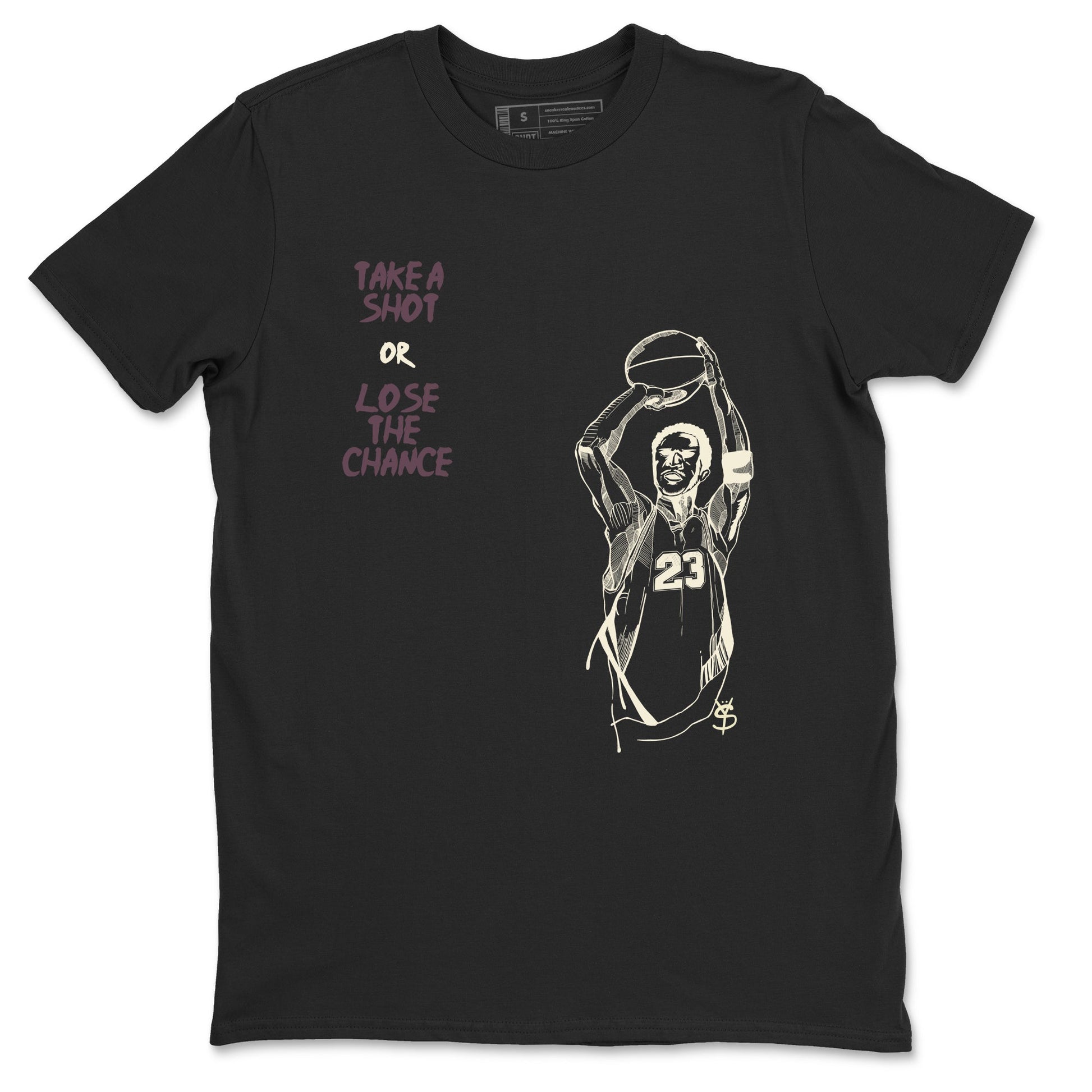 3s A Ma Maniere x Black shirts to match jordans Take A Shot sneaker match tees A Ma Maniére Air Jordan 3 Black And Flat Pewter SNRT Sneaker Release Tees unisex cotton Black 2 crew neck shirts
