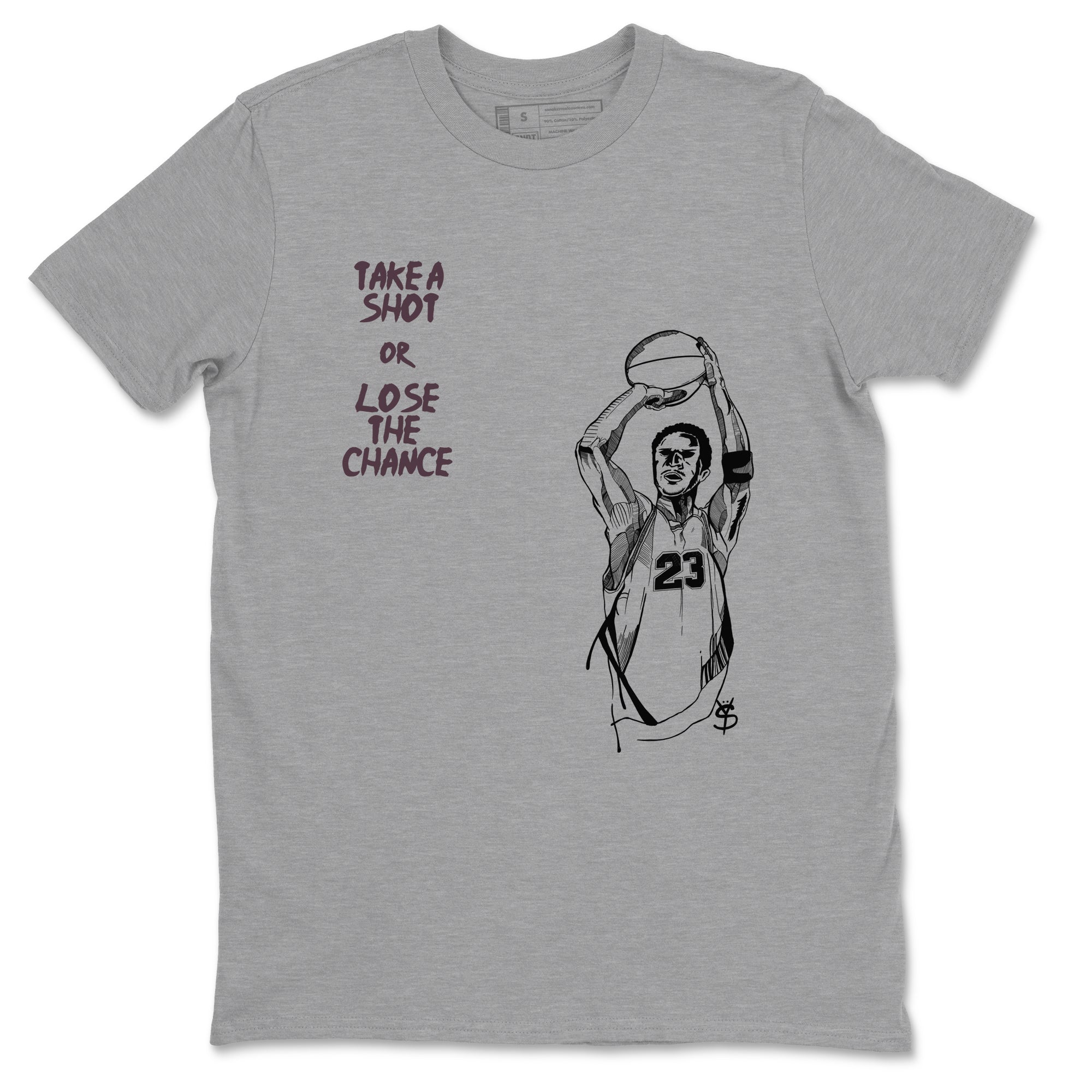 3s A Ma Maniere x Black shirts to match jordans Take A Shot sneaker match tees A Ma Maniére Air Jordan 3 Black And Flat Pewter SNRT Sneaker Release Tees unisex cotton Heather Grey 2 crew neck shirts