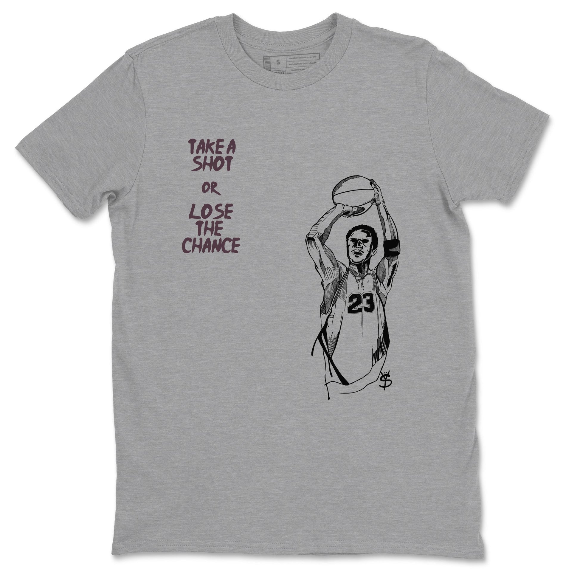 3s A Ma Maniere x Black shirts to match jordans Take A Shot sneaker match tees A Ma Maniére Air Jordan 3 Black And Flat Pewter SNRT Sneaker Release Tees unisex cotton Heather Grey 2 crew neck shirts