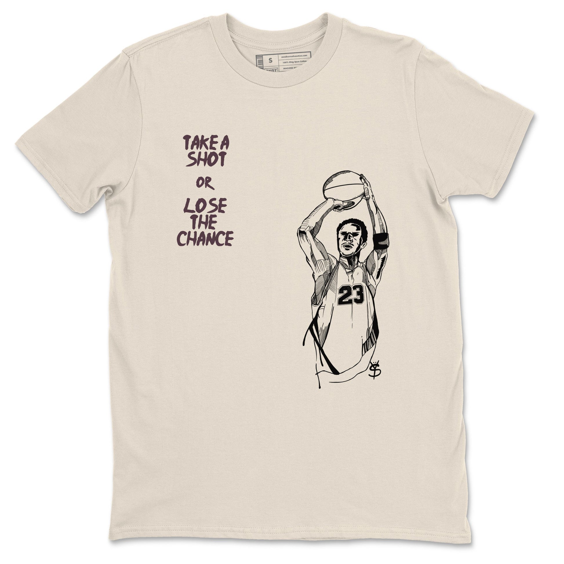 3s A Ma Maniere x Black shirts to match jordans Take A Shot sneaker match tees A Ma Maniére Air Jordan 3 Black And Flat Pewter SNRT Sneaker Release Tees unisex cotton Natural 2 crew neck shirts