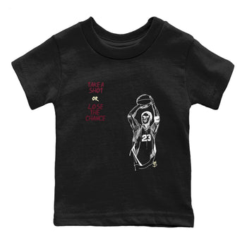 3s A Ma Maniere x Burgundy Crush shirts to match jordans Take A Shot sneaker match tees A Ma Maniére Air Jordan 3 Burgundy Crush SNRT Sneaker Release Tees Youth Baby Black 2 crew neck shirts