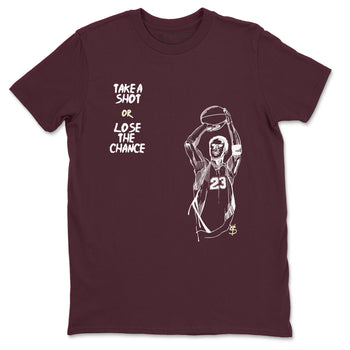 3s A Ma Maniere x Burgundy Crush shirts to match jordans Take A Shot sneaker match tees A Ma Maniére Air Jordan 3 Burgundy Crush SNRT Sneaker Release Tees unisex cotton Maroon 2 crew neck shirts