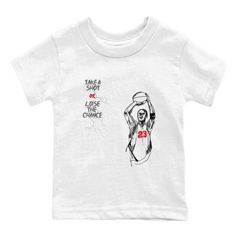 3s Black Cement shirts to match jordans Take A Shot sneaker match tees Air Jordan 3 Black Cement match shoes to clothes SNRT Sneaker Tees Youth Baby White 2 tee