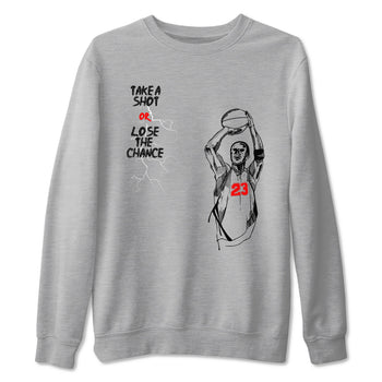 3s Black Cement shirts to match jordans Take A Shot sneaker match tees Air Jordan 3 Black Cement match shoes to clothes SNRT Sneaker Tees unisex cotton Heather Grey 2 shirts