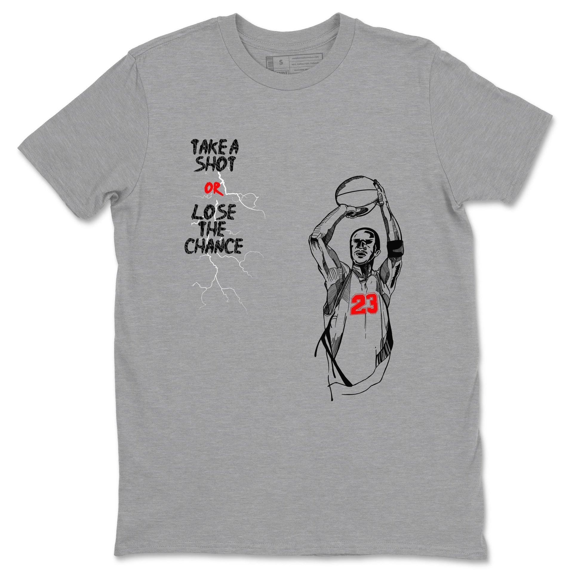 3s Black Cement shirts to match jordans Take A Shot sneaker match tees Air Jordan 3 Black Cement match shoes to clothes SNRT Sneaker Tees unisex cotton Heather Grey 2 shirts