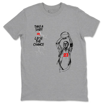 3s Black Cement shirts to match jordans Take A Shot sneaker match tees Air Jordan 3 Black Cement match shoes to clothes SNRT Sneaker Tees unisex cotton Heather Grey 2 shirts