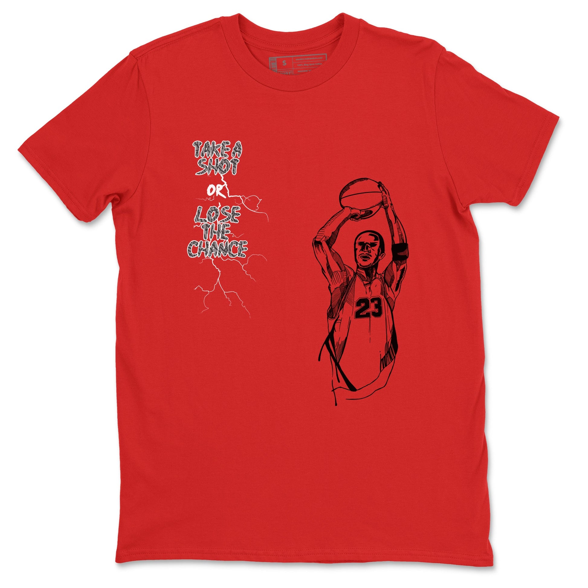 3s Black Cement shirts to match jordans Take A Shot sneaker match tees Air Jordan 3 Black Cement match shoes to clothes SNRT Sneaker Tees unisex cotton Red 2 shirts