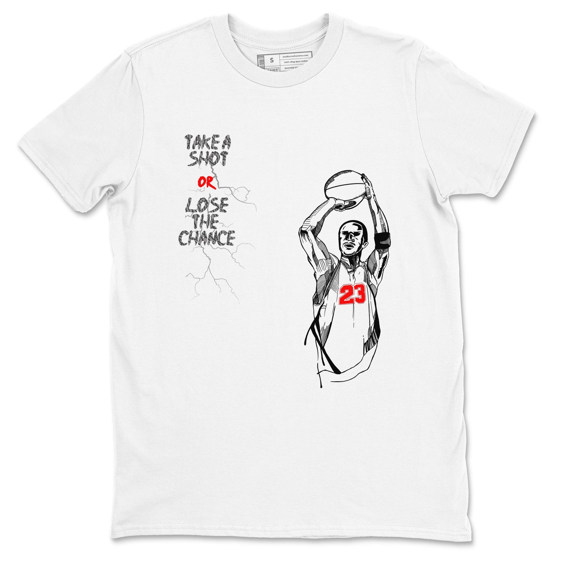 3s Black Cement shirts to match jordans Take A Shot sneaker match tees Air Jordan 3 Black Cement match shoes to clothes SNRT Sneaker Tees unisex cotton White 2 shirts