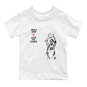 3s Cement Grey shirts to match jordans Take A Shot sneaker match tees Air Jordan 3 Cement Grey SNRT Sneaker Release Tees Youth Baby White 2 crew neck shirts
