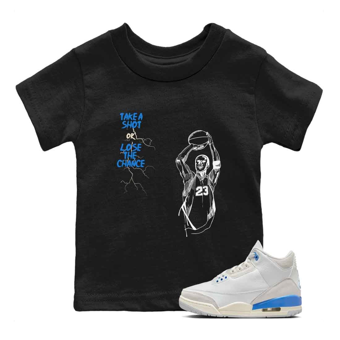 3s Lucky Shorts shirts to match jordans Take A Shot best t shirts to wear with jordans Air Jordan 3 Lucky Shorts match shoes to clothes SNRT Sneaker Tees Youth Baby Black 1 tee