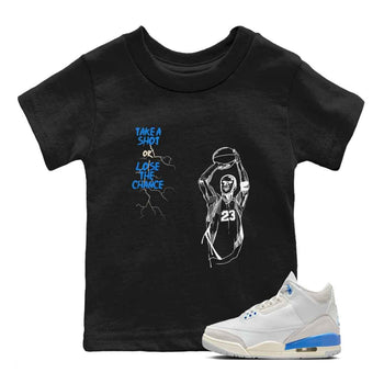 3s Lucky Shorts shirts to match jordans Take A Shot best t shirts to wear with jordans Air Jordan 3 Lucky Shorts match shoes to clothes SNRT Sneaker Tees Youth Baby Black 1 tee