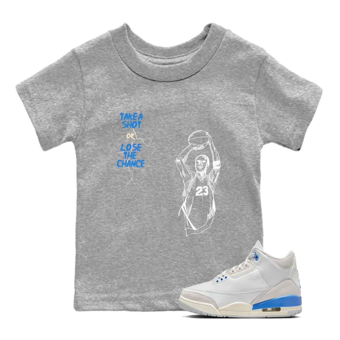 3s Lucky Shorts shirts to match jordans Take A Shot best t shirts to wear with jordans Air Jordan 3 Lucky Shorts match shoes to clothes SNRT Sneaker Tees Youth Baby Heather Grey 1 tee