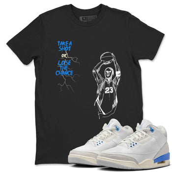 3s Lucky Shorts shirts to match jordans Take A Shot best t shirts to wear with jordans Air Jordan 3 Lucky Shorts match shoes to clothes SNRT Sneaker Tees unisex cotton Black 1 shirts