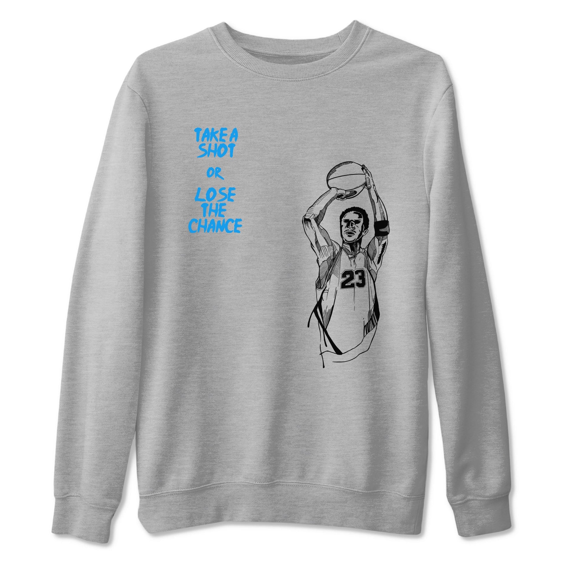 4s Military Blue shirts to match jordans Take A Shot sneaker match tees Air Jordan 4 Military Blue SNRT Sneaker Release Tees unisex cotton Heather Grey 2 crew neck shirts