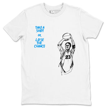 4s Military Blue shirts to match jordans Take A Shot sneaker match tees Air Jordan 4 Military Blue SNRT Sneaker Release Tees unisex cotton White 2 crew neck shirts