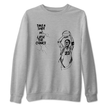 4s White Thunder shirts to match jordans Take A Shot sneaker match tees Air Jordan 4 White Thunder SNRT Sneaker Release Tees unisex cotton Heather Grey 2 crew neck shirts