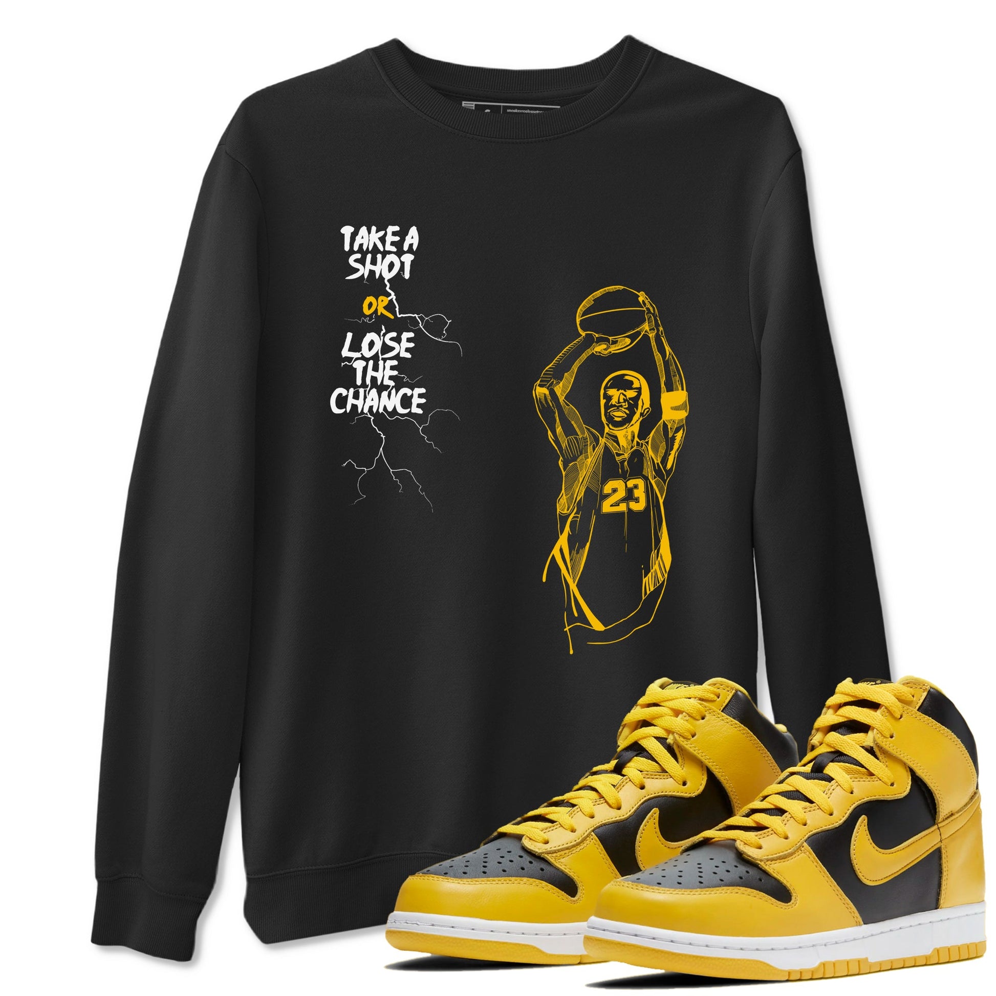 Dunk High Pollen shirts to match jordans Take A Shot sneaker match tees Dunk High Pollen match shoes to clothes SNRT Sneaker Tees unisex cotton Black 1 shirts