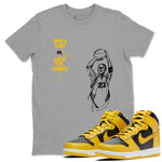 Dunk High Pollen shirts to match jordans Take A Shot sneaker match tees Dunk High Pollen match shoes to clothes SNRT Sneaker Tees unisex cotton Heather Grey 1 shirts