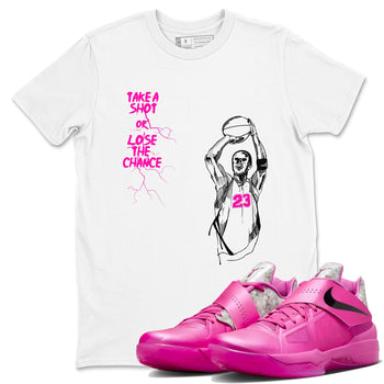 Nike KD 4 Retro Aunt Pearl shirts to match jordans Take A Shot sneaker match tees Nike KD 4 Aunt Pearl match shoes to clothes SNRT Sneaker Tees unisex cotton White 1 shirts