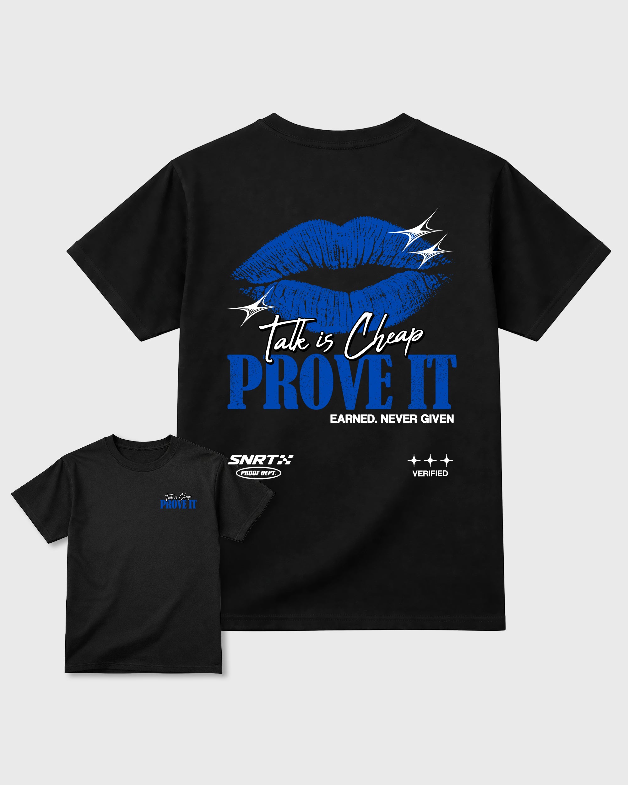 Talk Is Cheap Black Graphic T-Shirt - 1, sneaker matching tee designed to match Air Jordan 4 J Balvin 'Amazonas' sneakers for a coordinated sneaker outfit.
