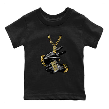 Air Jordan 1 High OG Black Metallic Gold shirts to match jordans Tatto Hands sneaker match tees Air Jordan 1 Retrp Black Metallic Gold Sneaker Shirts SNRT Sneaker Tees streetwear brand Baby and Youth Black 2 cotton tee