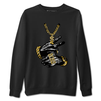 Air Jordan 1 High OG Black Metallic Gold shirts to match jordans Tatto Hands sneaker match tees Air Jordan 1 Retrp Black Metallic Gold Sneaker Shirts SNRT Sneaker Tees streetwear brand Black 2 unisex cotton tee