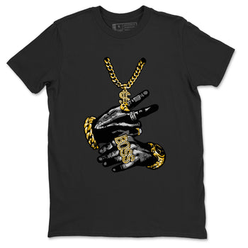 Air Jordan 1 High OG Black Metallic Gold shirts to match jordans Tatto Hands sneaker match tees Air Jordan 1 Retrp Black Metallic Gold Sneaker Shirts SNRT Sneaker Tees streetwear brand Black 2 unisex cotton tee