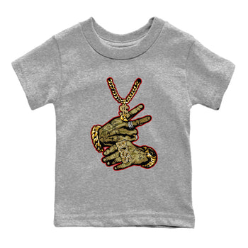 9s Olive shirts to match jordans Tattoo Hands sneaker match tees Air Jordan 9 Retro Olive match shoes to clothes SNRT Sneaker Tees Youth Baby Heather Grey 2 tee