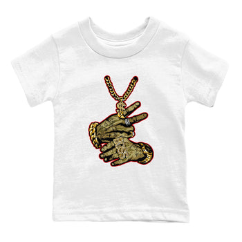 9s Olive shirts to match jordans Tattoo Hands sneaker match tees Air Jordan 9 Retro Olive match shoes to clothes SNRT Sneaker Tees Youth Baby White 2 tee