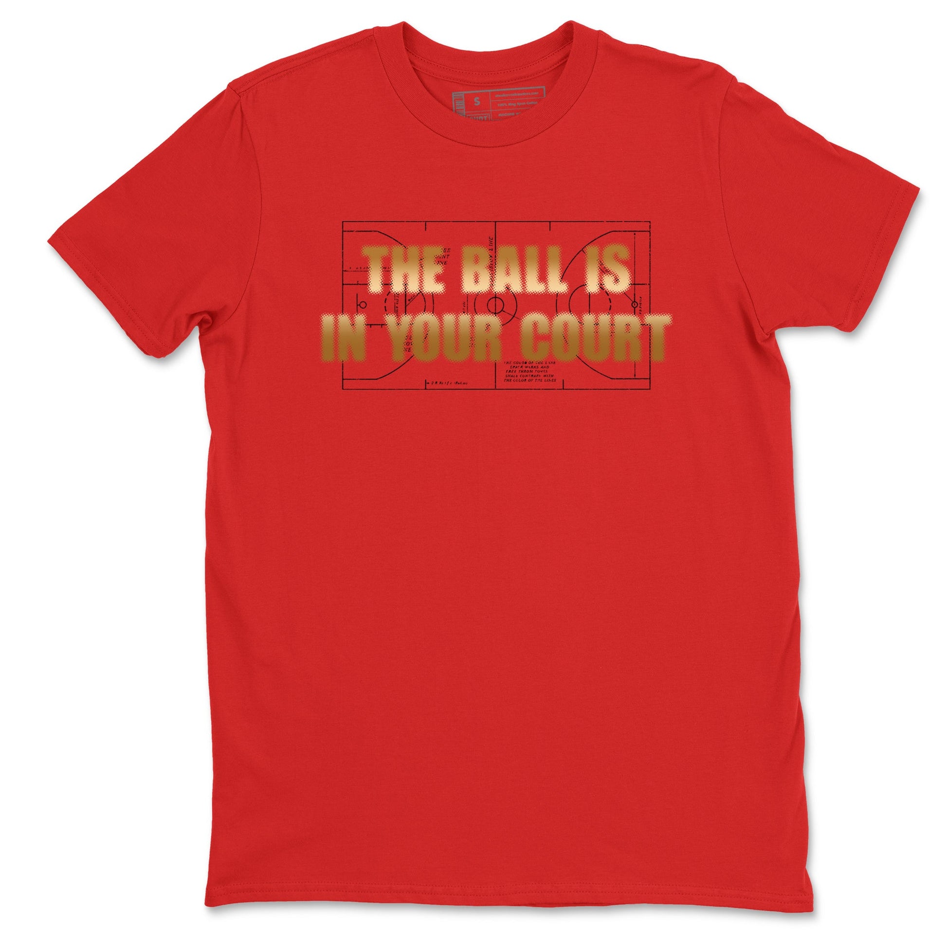 Sneaker match tees – Sneaker Tees To Match Nike KB 9 China Shoes KB 9 University Red and Metallic Gold – The Ball Is In Your Court Tee Red 2
