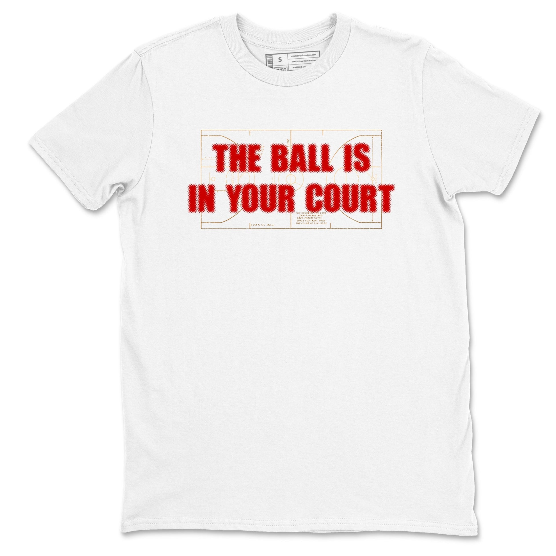 Sneaker match tees – Sneaker Tees To Match Nike KB 9 China Shoes KB 9 University Red and Metallic Gold – The Ball Is In Your Court Tee White 2