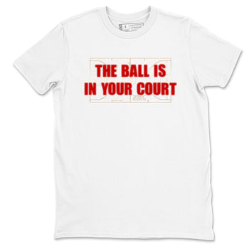 Sneaker match tees – Sneaker Tees To Match Nike KB 9 China Shoes KB 9 University Red and Metallic Gold – The Ball Is In Your Court Tee White 2