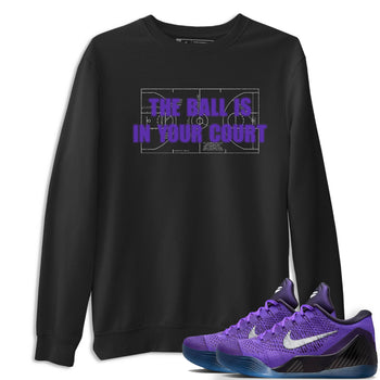 Sneaker Threads – Sneaker Tees To Match Nike KB 9 Hyper Grape – The Ball Is In Your Court Graphic Tee Black 1. Perfect for Jordan releases 2025 colorways. Perfect for purple basketball sneaker releases and legacy-inspired colorways for 2025 hoopers.