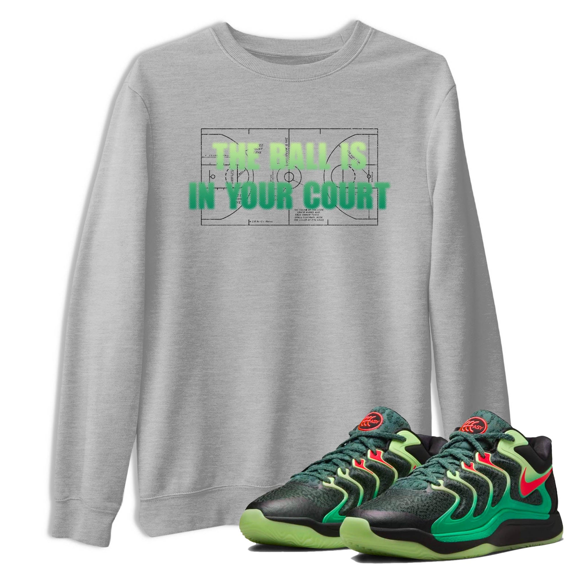 Sneaker Threads – Sneaker Tees To Match Nike KD 17 Easy Money Sniper – The Ball Is In Your Court Graphic Tee Heather Grey 1. Perfect for Jordan releases 2025 colorways. Perfect for Kevin Durant sneaker releases and Easy Money basketball colorways loved by hoopers in 2025.